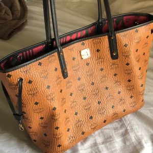 MCM visetos reversible shopper tote